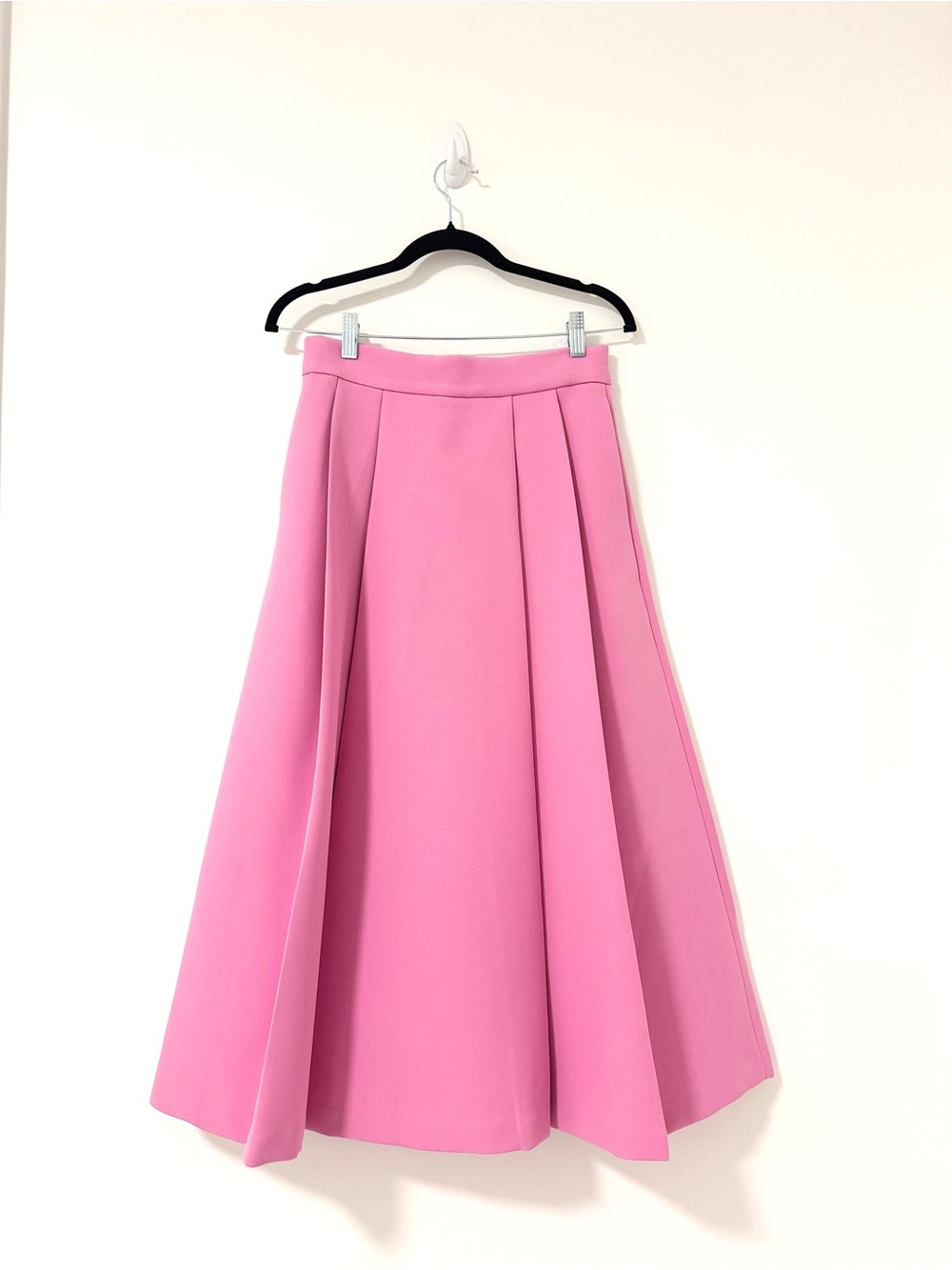 Zara Pink A-Line Midi Skirt
